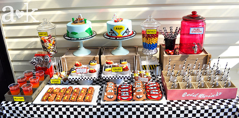 Alex & Max’s Disney CARS Birthday Dessert Buffet by A&K