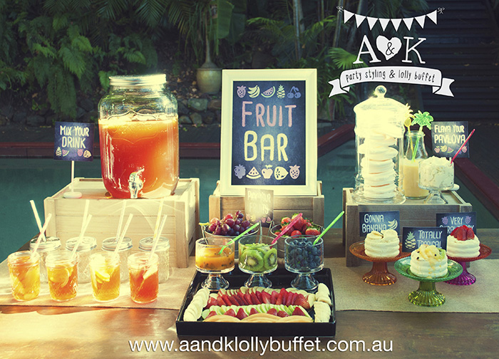 Funky Fruit Bar &amp; Drink Station by A&amp;K. Concept/Styling &amp; Photography by A&amp;K.