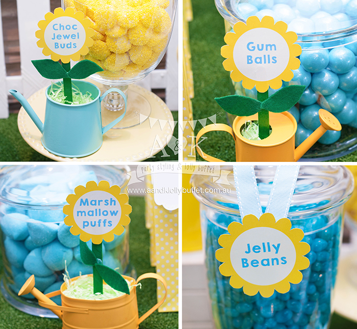 Samuel's "You Are My Sunshine" themed 1st Birthday Dessert Table by A&K