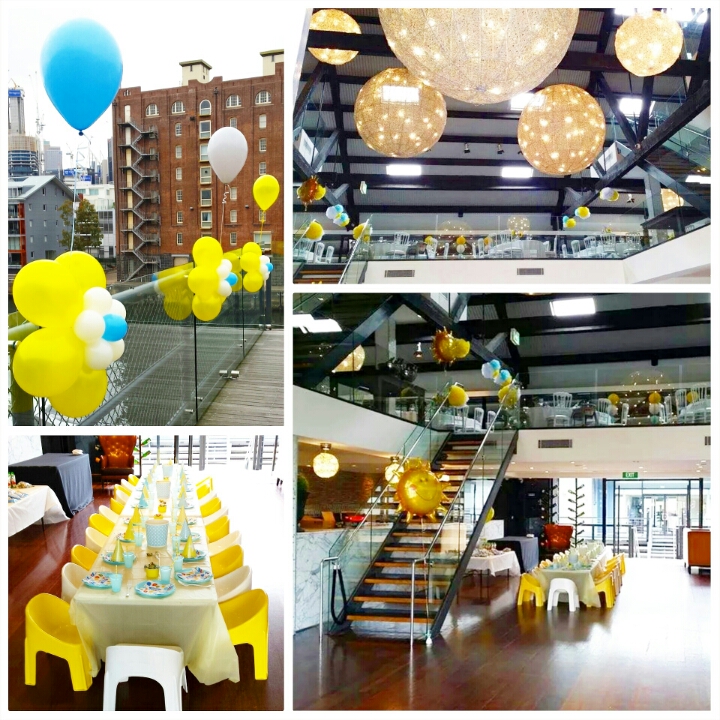 Samuel's "You are my Sunshine" 1st Birthday Party. Venue: Doltone House, Jones Bay Wharf. Balloons by Balloon Elegance. Photography by A&K.