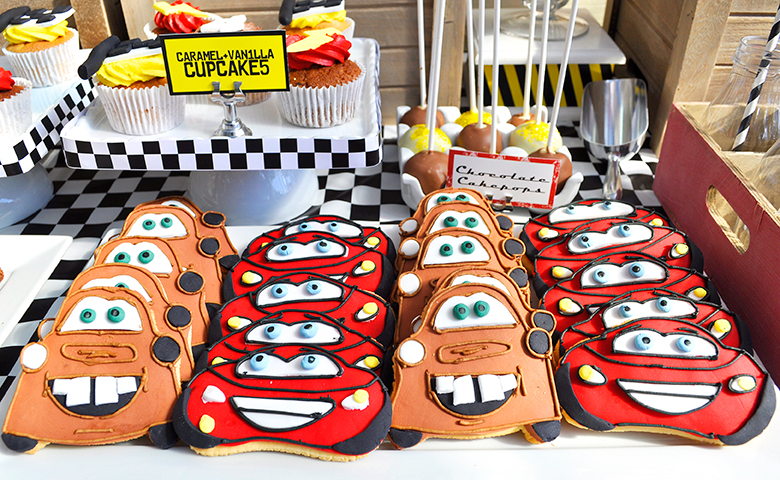 disney cars dessert table