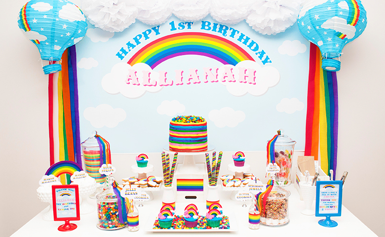 Allianah's Rainbow Dessert Buffet