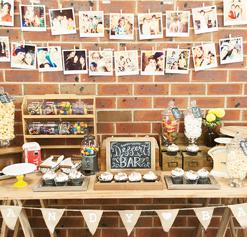 Nancy’s Vintage Rustic 30th Birthday Party by A&K Lolly Buffet