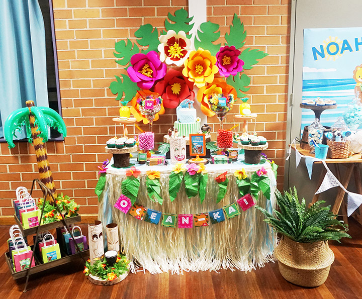 Ocean-Kai's Moana themed 3rd Birthday Party by A&K Lolly Buffet